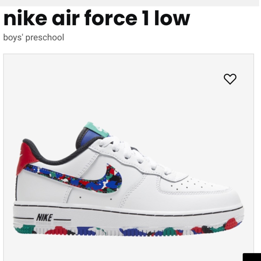Nike Air Force 1 Boys Size 3Y